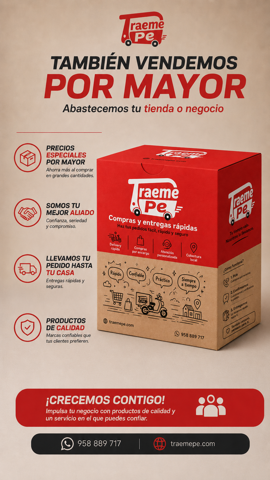 TraemePe ventas por mayor para tiendas y negocios